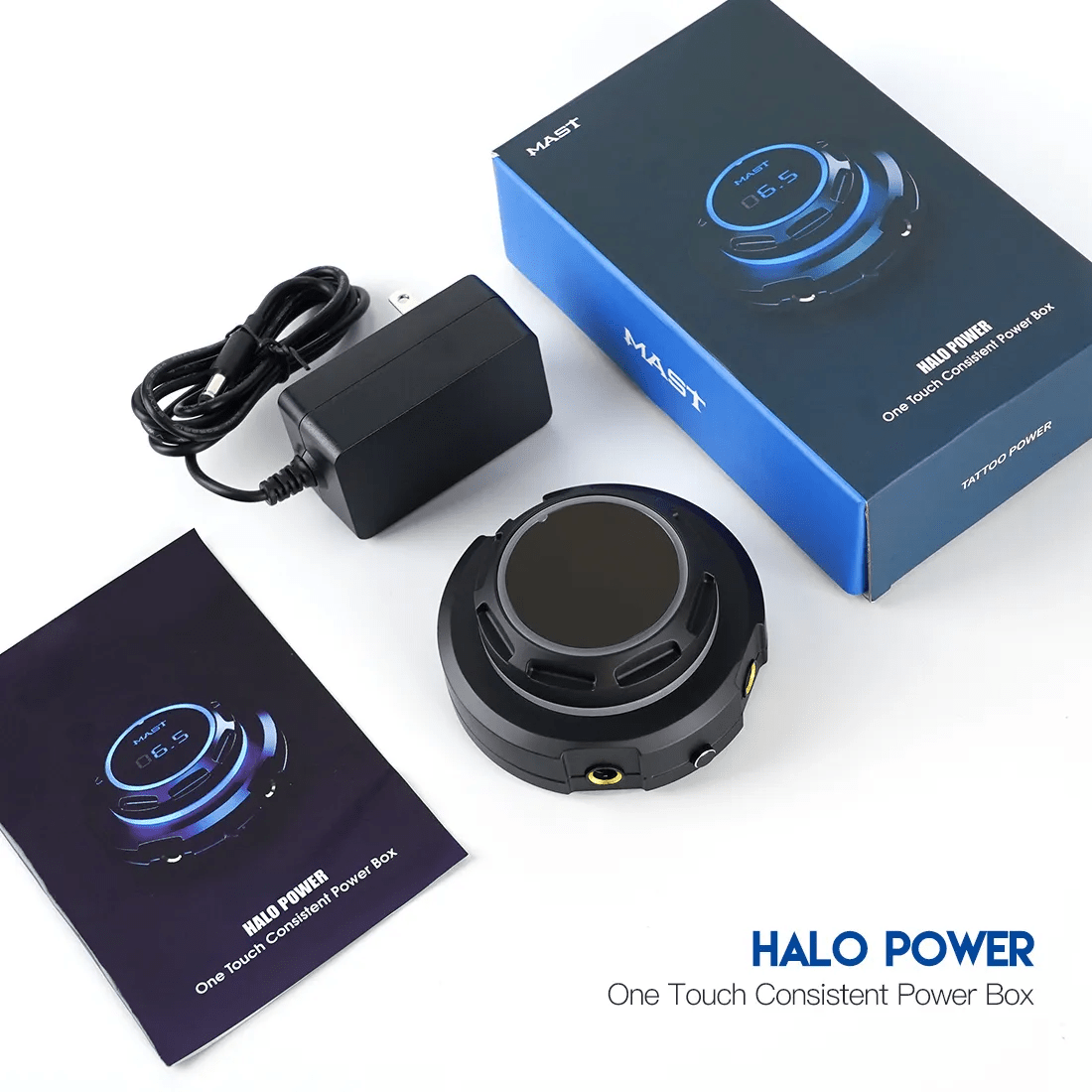 Dragonhawk Mast Halo Tattoo Power Supply Dual Mode Start - Up for Tattoo Machines - The Perma