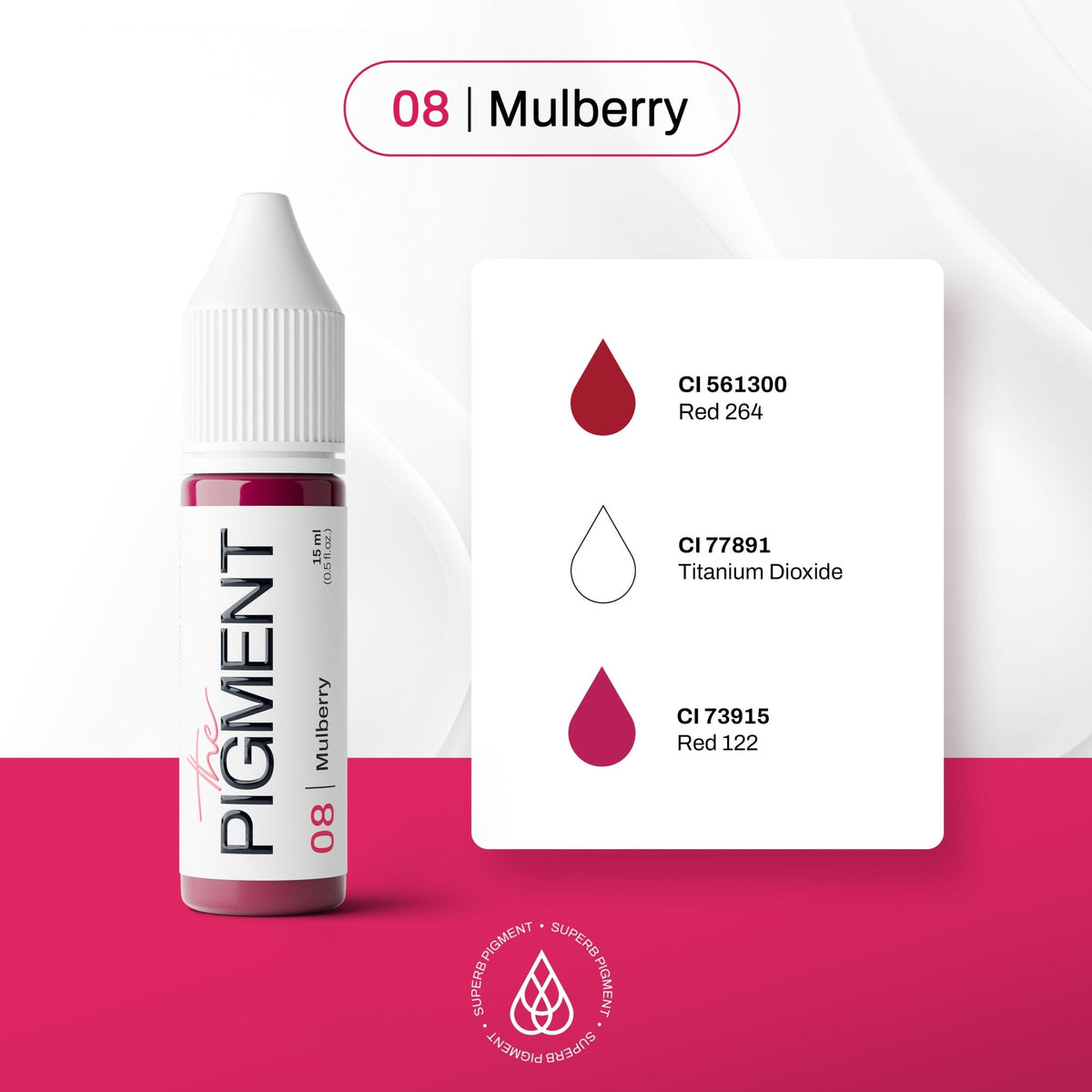 The Pigment - 08 Mulberry - 15ml - The Perma