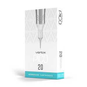 Vertix Pico 5 Round Liner Sloped cartridge needle tip detail